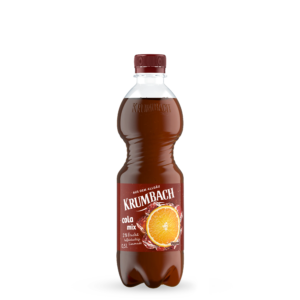Krumbach Limonaden-Flasche im 0,5 Liter PET-Gebinde der Sorte Cola-Mix