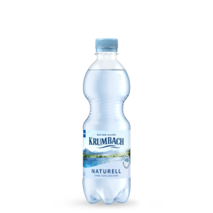 Krumbach Mineralwasser-Flasche im 0,5 Liter PET-Gebinde und in der Sorte Naturell