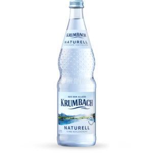Krumbach Mineralwasser-Flasche im 0,7 Liter Glas-Gebinde und in der Sorte Naturell