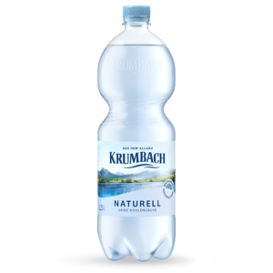 Krumbach Mineralwasser-Flasche im 1,25 Liter PET-Gebinde und in der Sorte Naturell