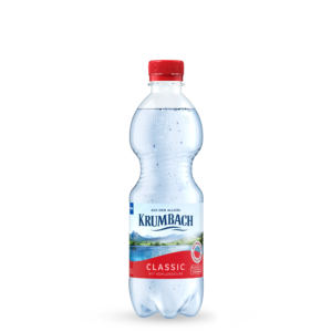 Krumbach Mineralwasser-Flasche im 0,5 Liter PET-Gebinde und in der Sorte Classic
